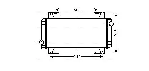 Handler.Part Radiator, engine cooling AVA FD2044 1