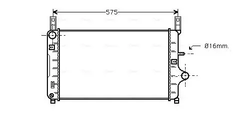 Handler.Part Radiator, engine cooling AVA FD2127 1