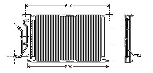 Handler.Part Condenser, air conditioning AVA FD5258 1