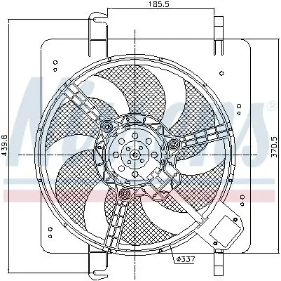 Handler.Part Fan, radiator AVA FD7515 2