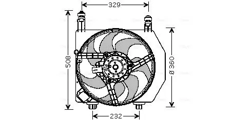 Handler.Part Fan, radiator AVA FD7525 1