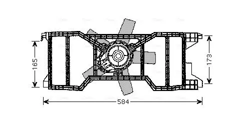 Handler.Part Fan, radiator AVA FD7540 1