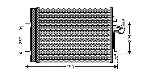 Handler.Part Condenser, air conditioning AVA FDA5427D 1