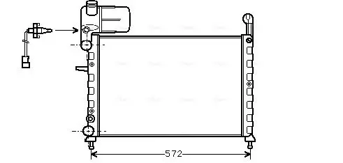 Handler.Part Radiator, engine cooling AVA FT2120 1