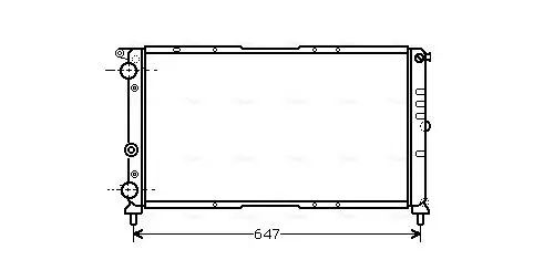 Handler.Part Radiator, engine cooling AVA FT2142 1