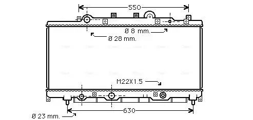 Handler.Part Radiator, engine cooling AVA FT2149 1