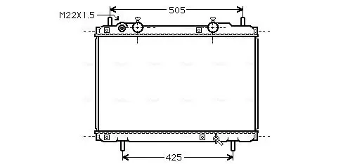 Handler.Part Radiator, engine cooling AVA FT2184 1