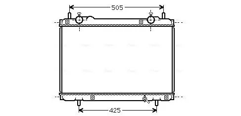 Handler.Part Radiator, engine cooling AVA FT2207 1