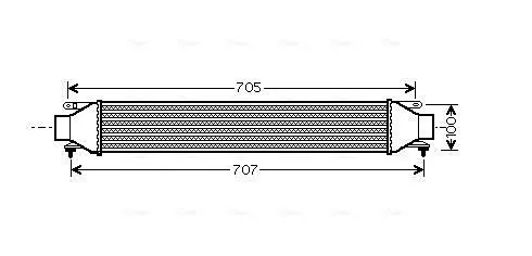 Handler.Part Intercooler, charger AVA FT4321 1