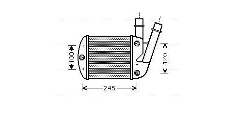 Handler.Part Intercooler, charger AVA FT4340 1