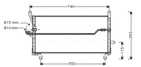 Handler.Part Condenser, air conditioning AVA FT5179 1