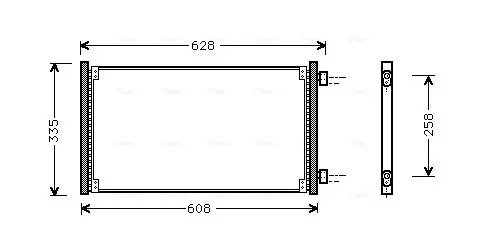 Handler.Part Condenser, air conditioning AVA FT5213 1