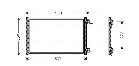 Handler.Part Condenser, air conditioning AVA FT5214 1