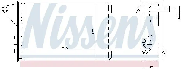 Handler.Part Heat exchanger, interior heating AVA FT6087 2