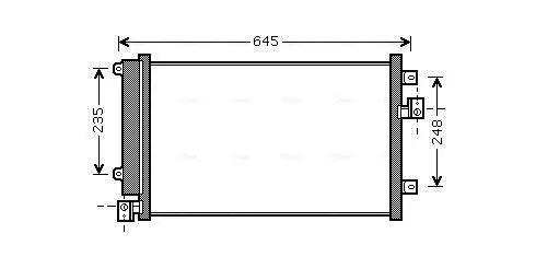 Handler.Part Heat exchanger, interior heating AVA FT6183 1