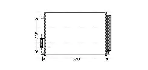 Handler.Part Condenser, air conditioning AVA FT5347D 1