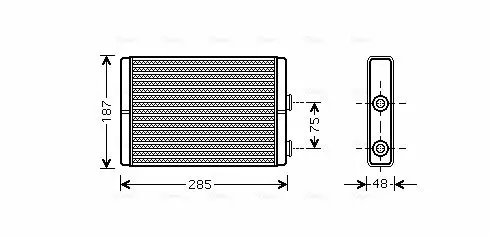 Handler.Part Heat exchanger, interior heating AVA FT6325 1