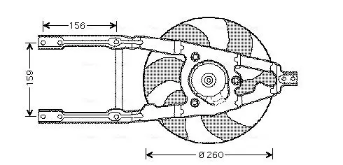 Handler.Part Fan, radiator AVA FT7545 1