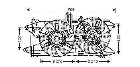 Handler.Part Fan, radiator AVA FT7522 1