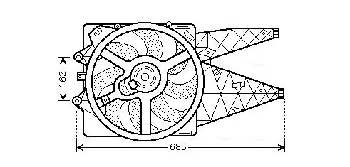 Handler.Part Fan, radiator AVA FT7531 1