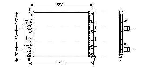 Handler.Part Radiator, engine cooling AVA FTA2268 1