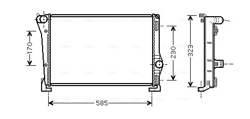 Handler.Part Radiator, engine cooling AVA FTA2279 1