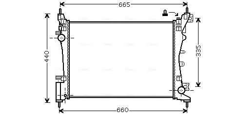 Handler.Part Radiator, engine cooling AVA FTA2318 1