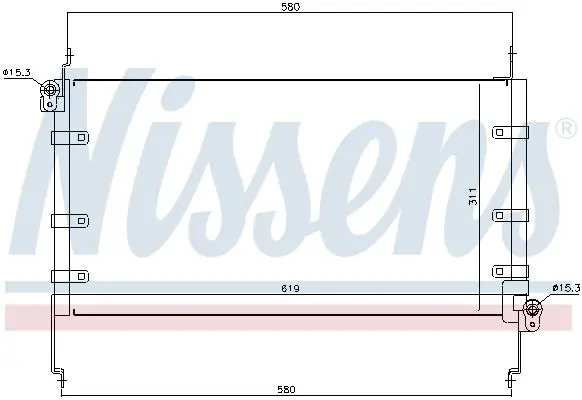 Handler.Part Condenser, air conditioning AVA FTA5127 2