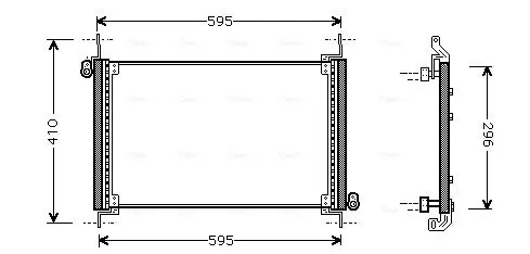 Handler.Part Heat exchanger, interior heating AVA FTA6150 1