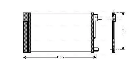 Handler.Part Condenser, air conditioning AVA FTA5314D 1