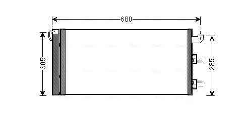 Handler.Part Condenser, air conditioning AVA FTA5406D 1