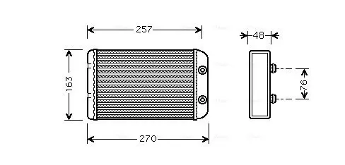 Handler.Part Heat exchanger, interior heating AVA FTA6254 1