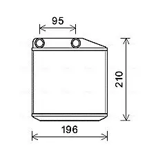 Handler.Part Heat exchanger, interior heating AVA FTA6313 1