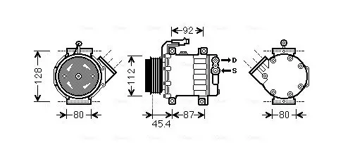 Handler.Part Compressor, air conditioning AVA FTAK366 1