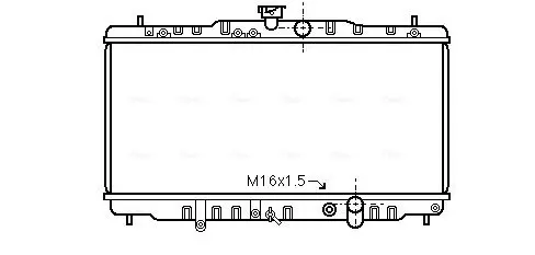 Handler.Part Radiator, engine cooling AVA HD2055 1