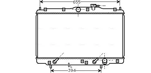 Handler.Part Radiator, engine cooling AVA HD2094 1