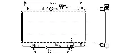 Handler.Part Radiator, engine cooling AVA HD2070 1