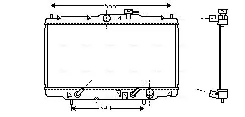 Handler.Part Radiator, engine cooling AVA HD2071 1