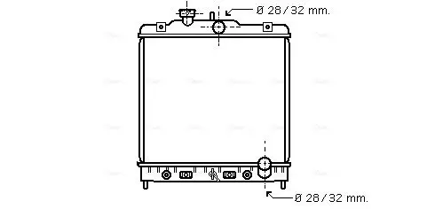 Handler.Part Radiator, engine cooling AVA HD2122 1