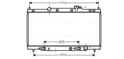 Handler.Part Radiator, engine cooling AVA HD2163 1