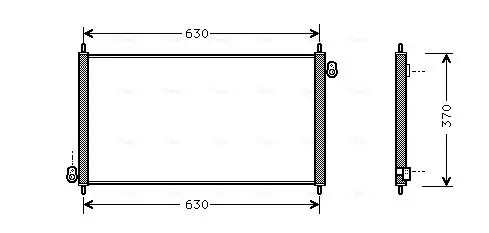 Handler.Part Condenser, air conditioning AVA HD5107 1