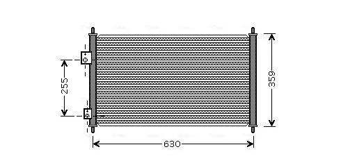 Handler.Part Condenser, air conditioning AVA HD5165 1