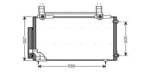 Handler.Part Condenser, air conditioning AVA HDA5186D 1