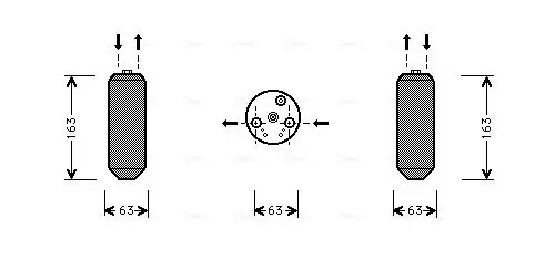 Handler.Part Dryer, air conditioning AVA HDD103 1