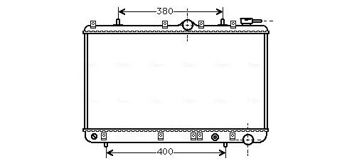 Handler.Part Radiator, engine cooling AVA HY2005 1