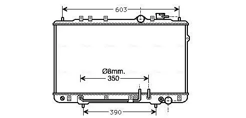 Handler.Part Radiator, engine cooling AVA HY2023 1