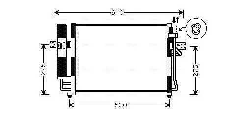 Handler.Part Condenser, air conditioning AVA HY5090D 1