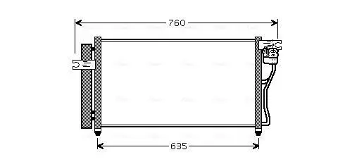 Handler.Part Condenser, air conditioning AVA HY5178D 1