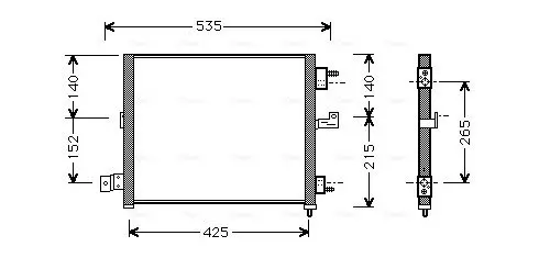 Handler.Part Condenser, air conditioning AVA HY5062 1