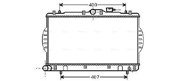 Handler.Part Radiator, engine cooling AVA HYA2047 1